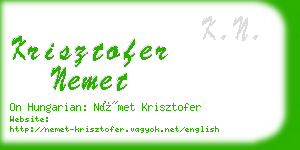 krisztofer nemet business card